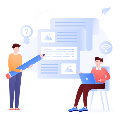Website Prototyping Illustration